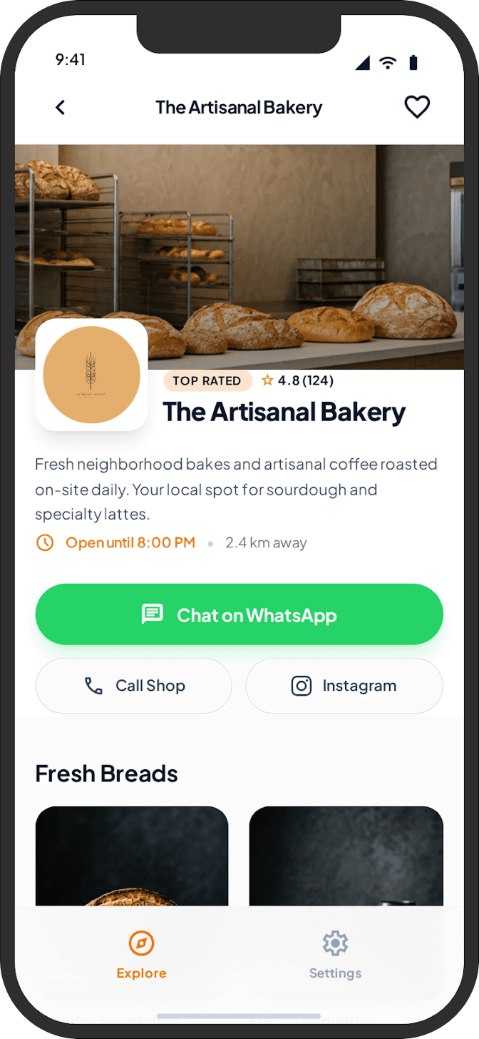 App screenshot product detail